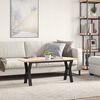 vidaXL Coffee Table Y-Frame 110x40x45 cm Solid Wood Pine and Steel