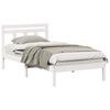 vidaXL Bed Frame White 80 x 200 cm Solid Pine Wood