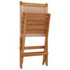 vidaXL Garden Chairs 2 pcs Taupe Solid Wood Acacia and Fabric
