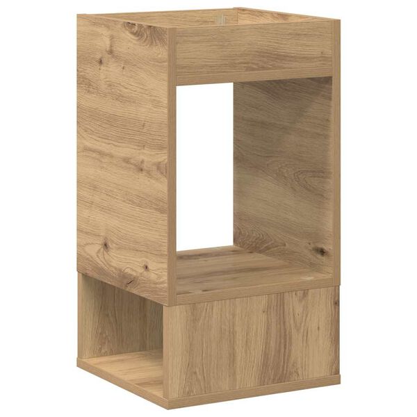 vidaXL End Table Artisan Oak 30 x 30 x 56 cm Engineered Wood