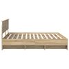 vidaXL Bed Frame Sonoma Oak 180 x 200 cm Engineered Wood