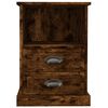 vidaXL Bedside Cabinets 2 pcs Smoked Oak 43x36x60 cm