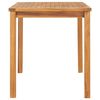 vidaXL Garden Dining Table 120x70x77 cm Solid Teak Wood