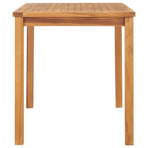 vidaXL Garden Dining Table 120x70x77 cm Solid Teak Wood