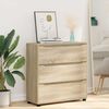 vidaXL Storage Cabinet Sonoma Oak 80 x 31 x 81 cm Engineered Wood
