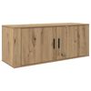vidaXL Wall-mounted TV Cabinet Set Wall-mounted 2 pcs Artisan Oak