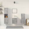 vidaXL 5 Piece Bathroom Furniture Set Concrete Grey Engineered Wood