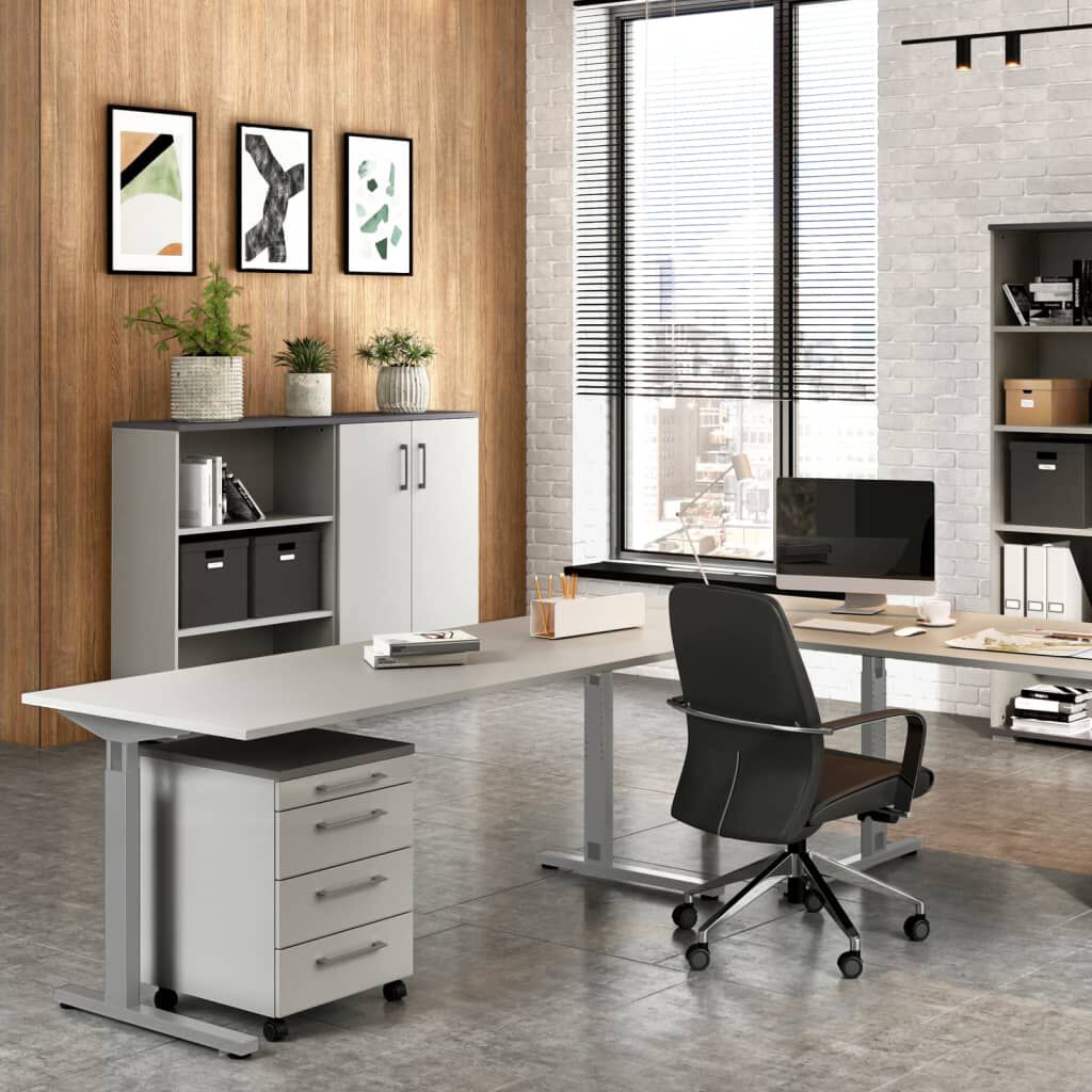 Germania Rolling Cabinet GW Profi 2.0 42x49x61 cm Light Grey and