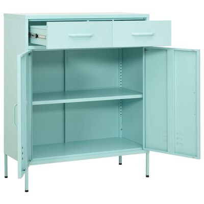vidaXL Storage Cabinet Mint 80x35x101.5 cm Steel