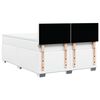 vidaXL Box Spring Bed with Mattress White 140x190 cm Faux Leather