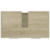 vidaXL Bathroom Cabinet Sonoma Oak 60x33x61 cm Engineered Wood