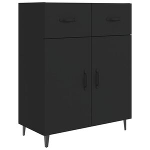 vidaXL Sideboard Black 69.5x34x90 cm Engineered Wood
