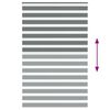 vidaXL Zebra Blind Dark Grey 145x230 cm Fabric Width 140.9 cm Polyester
