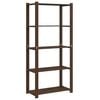 vidaXL 5-Tier Storage Rack Brown 80x38x170 cm Solid Wood Pine