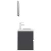 vidaXL Bathroom Furniture Set Grey Engineered Wood