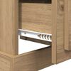 vidaXL Bedside Cabinet with Drawer 2 pcs Artisan Oak 39 x 39 x 47.5 cm