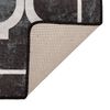vidaXL Rug Washable Black and White 80x150 cm