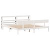 vidaXL Bed Frame without Mattress White 180x200 cm Super King Solid Wood Pine