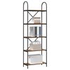 vidaXL Bookshelf Smoked Oak 60 x 30 x 183 cm Engineered wood