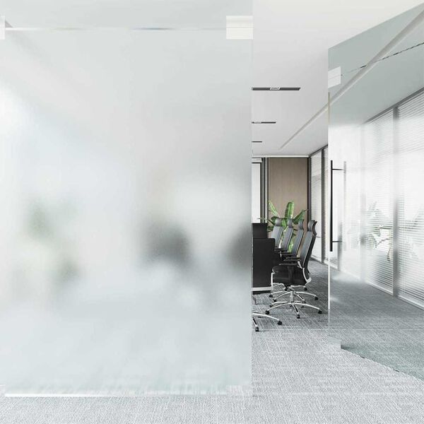 vidaXL Window Film Static Frosted Grey 60x500 cm PVC