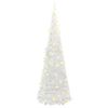 vidaXL Artificial Christmas Tree Pop-up 200 LEDs White 210 cm