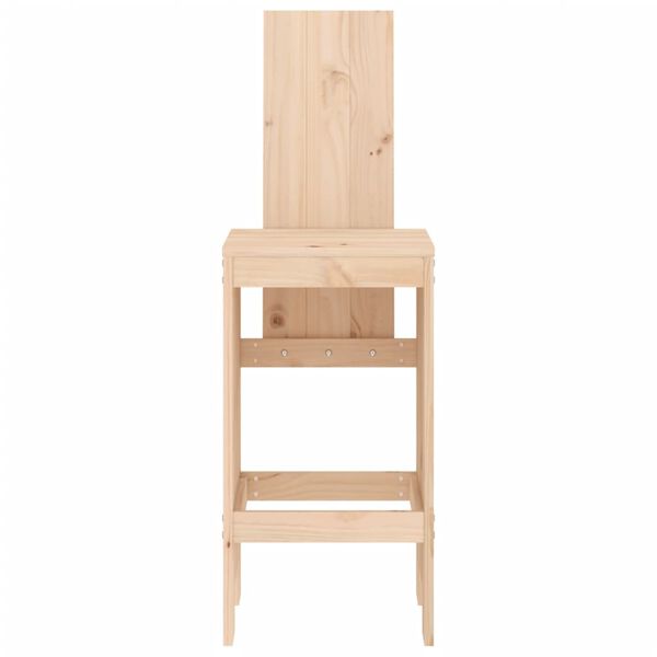 vidaXL Bar Stools 2 pcs 40x42x120 cm Solid Wood Pine