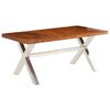 vidaXL Dining Table Solid Wood 180x90x76 cm