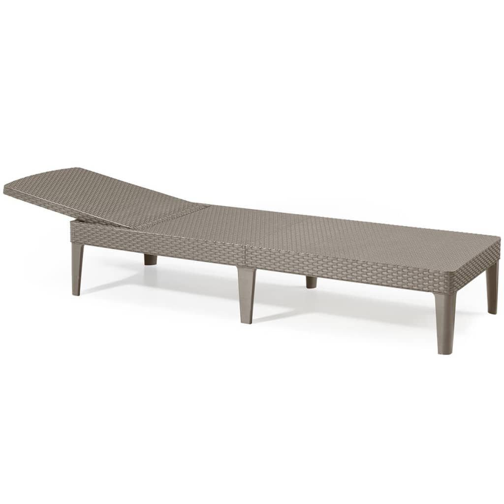 Keter Sunlounger Jaipur Cappuccino 235163 vidaXL