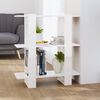 vidaXL Book Cabinet/Room Divider High Gloss White 80x30x87 cm