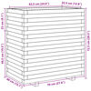 vidaXL Garden Planter White 70x40x72.5 cm Solid Wood Pine