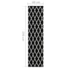 vidaXL Runner Rug BCF Black and White 60x250 cm