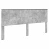 vidaXL Bed Frame with Drawer Concrete Grey 200 x 200 cm Engineer Wood