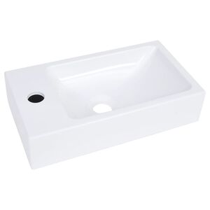 vidaXL Wash Basin 400x220x90 mm SMC White