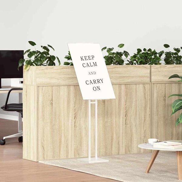 vidaXL Trade Show Displays White 26.5 x 26.5 x 127 cm Steel