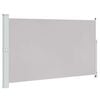 vidaXL Patio Retractable Side Awning 180x300 cm Grey