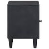 vidaXL Bedside Cabinet with Door 2 pcs Black 40 x 33 x 46 cm