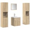 vidaXL 5 Piece Bathroom Furniture Set Sonoma Oak Engineered Wood