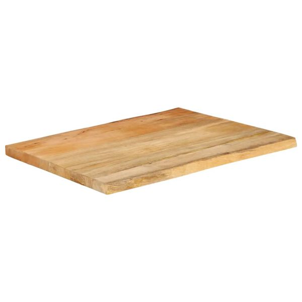 vidaXL Table Top 70x60x3.8 cm Live Edge Solid Wood Mango