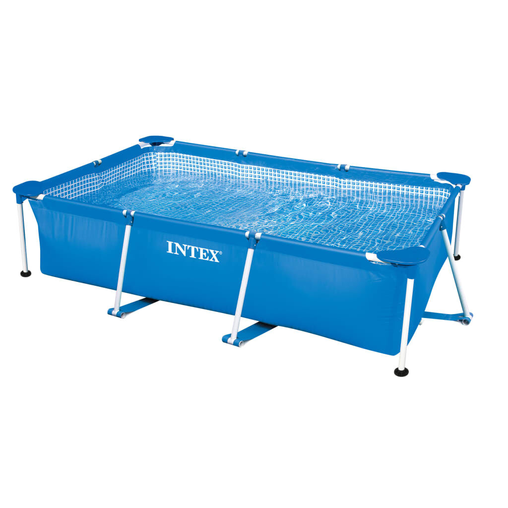 Intex metal frame online rectangular pool