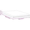 vidaXL Mattress with Coconut Layer White 140 x 190 cm Pocket Spring