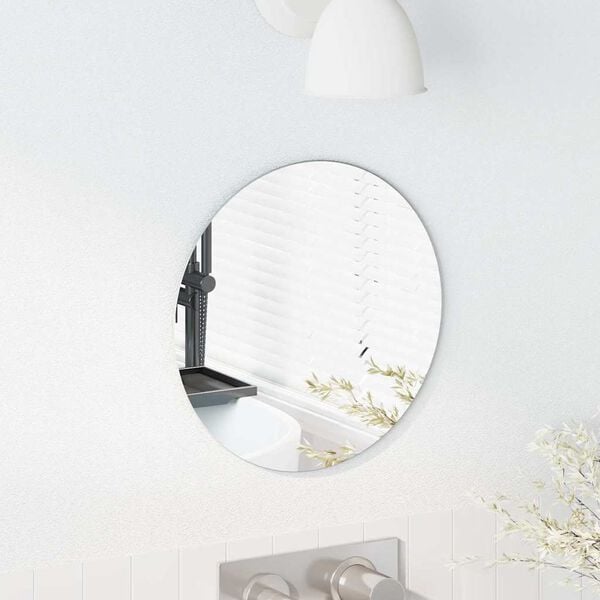 vidaXL Wall Mirror Round &Oslash; 30 cm Tempered Glass