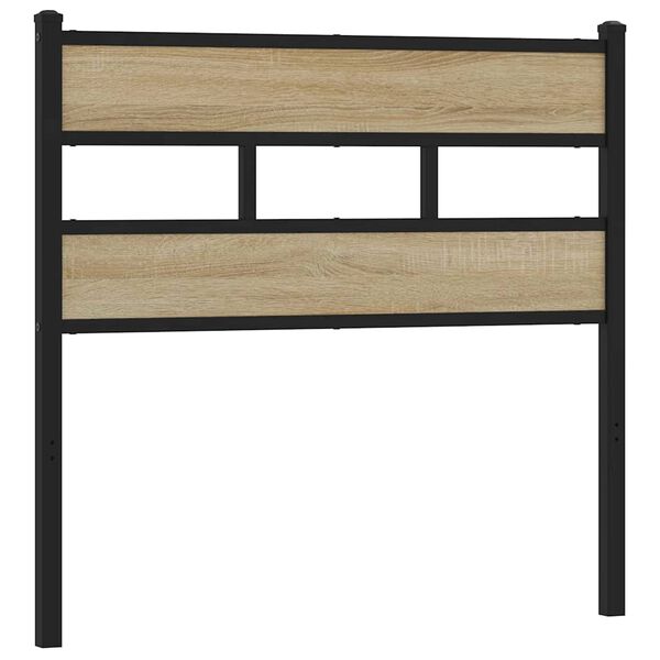 vidaXL Replace Headboard Sonoma Oak 100 cm Iron and Engineered Wood