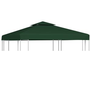 vidaXL Gazebo Cover Canopy Replacement 310 g / m&sup2; Green 3 x 3 m