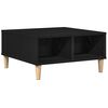 vidaXL Coffee Table Black Oak 60 x 60 x 30 cm Engineered Wood