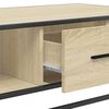vidaXL Coffee Table Sonoma Oak 100x57x35 cm Engineered Wood and Metal