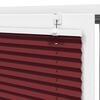 vidaXL Pleated Blind Bordeaux Red 80x150 cm Fabric Width 79.4 cm Polyester