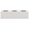 vidaXL Office Flower Box Light Grey 90x40x23 cm Steel