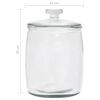 vidaXL Storage Glass Jars with Lid 4 pcs 8000 ml