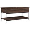 vidaXL Coffee Table Brown Oak 100x50x50 cm Engineered Wood and Metal