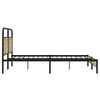vidaXL Metal Bed Frame without Mattress Sonoma Oak 200x200 cm